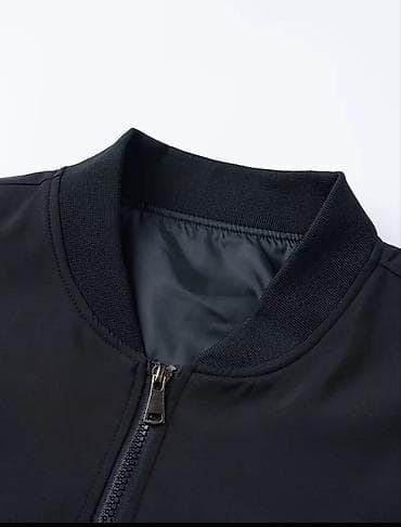 pencekler: Qara rəngdə kişi bomber üslublu yüngül gödəkçə.xl-xxl - 180-185sm - — 3