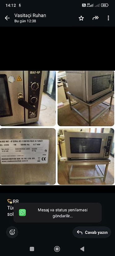 💫RR Türkiyənin Maksan şirkətinə aid professional soba. Brend maldır