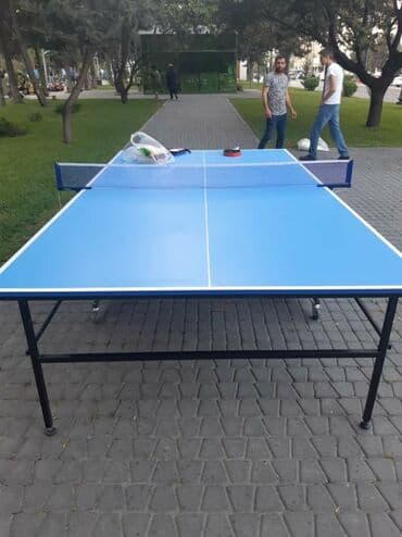 Çadırlar: Tenis stolu Tenis masasi. Теннисный стол Təkərli rahat daşınan — 3