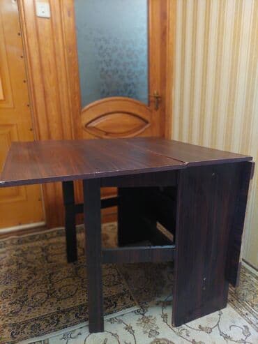 Qab-qacaq və mətbəx ləvazimatları: İşlənmiş, Açılan, MDF, Dördbucaq masa — 6