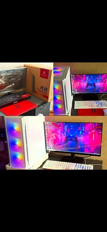 Oyun və qrafika üçün yığılı kompüter seti - Sistem bloku: ağ korpus