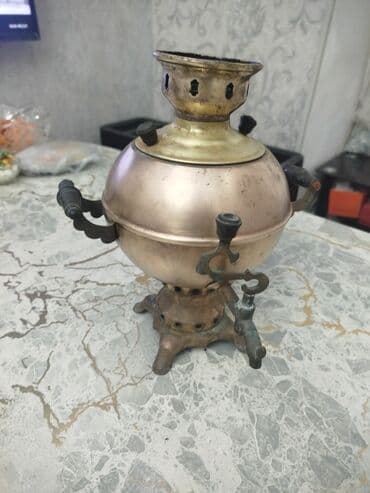 Kia: Klassik mis/bronz samovar - Material: mis/bronz gövdə, tökmə — 3