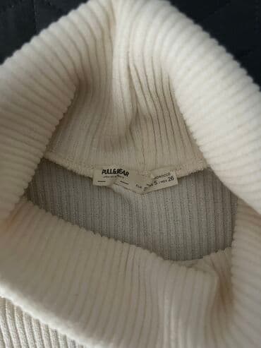 Çimərlik geyimləri: Sviter, PULL&BEAR, S, rəng - Ağ — 2