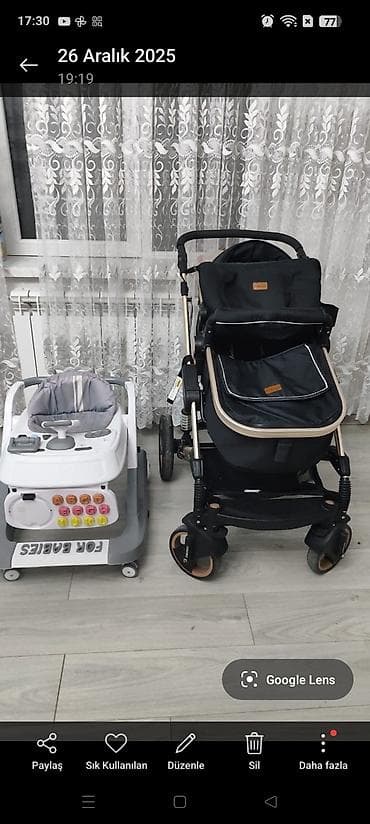 a clas makasin: Uşaq gəzdirici xodunki və bebek arabası dəsti - Xodunki: Ağ-boz — 3