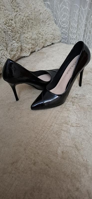 deri kurtqa: Qara laklı qadın tuflisi – JULINA - Model: klassik “stiletto” - — 3