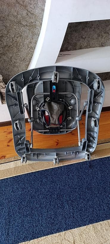 Tibbi avadanlıq: Uşaq gəzdirəni (yorğa) - Rəng: boz gövdə, qırmızı/qaralı yumşaq — 4