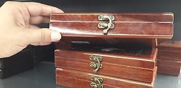 idman şort: Taxta qutuda domino dəsti - Klassik “Dominoes” yazılı taxta qutu — 6