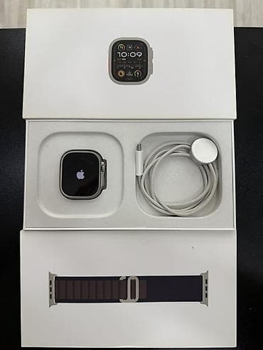 Orginal Apple Watch Ultra 2 49 MM 98 Pil ideal qutu usb var lalafo.az -da Orginal Apple Watch Ultra 2 49 MM 98 Pil ideal qutu usb var