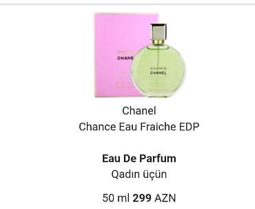 ətir: Chanel Chance 
- Həcmi: 50 ml 
 (Almaniyadan gətirilib) — 1