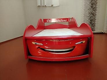 Ev və bağ: Uşaq çarpayısı – “Cars” mövzulu maşın forması - Dizayn: Qırmızı — 3