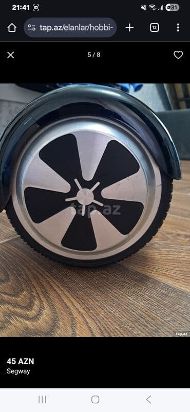 Elektrikli samokatlar: Hoverboard (Segway) – qara rəng - 2 təkərli, özünü tarazlayan — 4