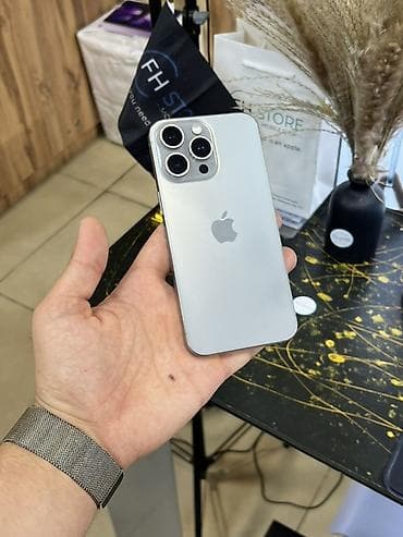 ucuz macbook pro: IPhone 15 Pro Max, 256 GB, Gümüşü, Face ID — 1