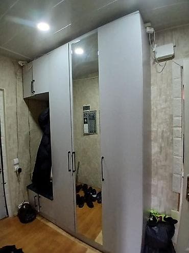 qara gerb sekilleri: Qarderob-dolabı və dəhliz üçün saxlama sistemi - Rəng: açıq boz - — 1