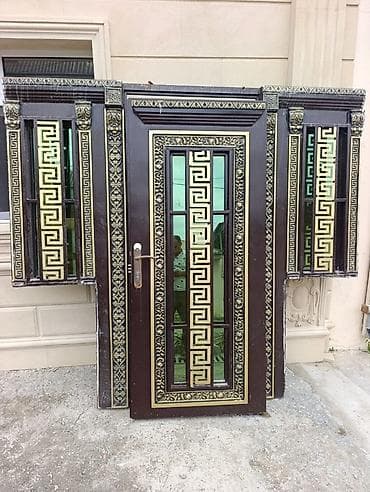 Dekorativ giriş qapısı və yan panellər dəsti - Material: metal lalafo.az -da Dekorativ giriş qapısı və yan panellər dəsti - Material: metal