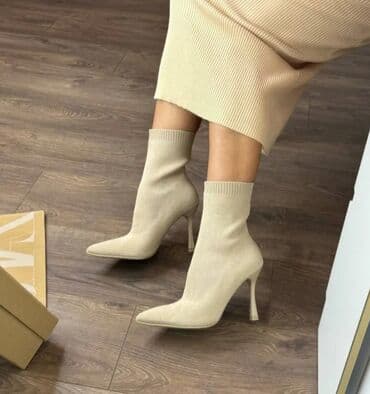 bot zara: Zara, Ölçü: 39, rəng - Bej, Yeni — 5