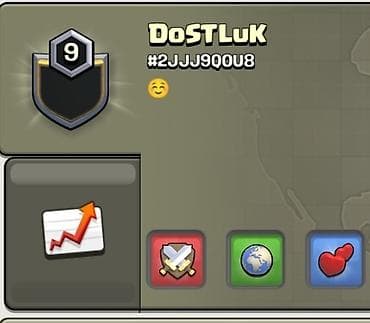 ps1 oyun: Clash of Clans klanı – DoSTLuK - Klan nişanı: Qara qalxan, 9-cu — 1