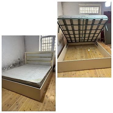 gənc yataq: İkinəfərlik çarpayı, Bazalı, Matras ilə, Siyirməsiz — 1