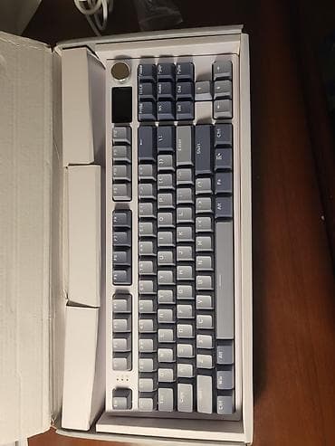 ТВ и видео: Attack Shark K86 Mexanik klaviatura – tam ölçülü, ağ/göy-boz rəng — 8