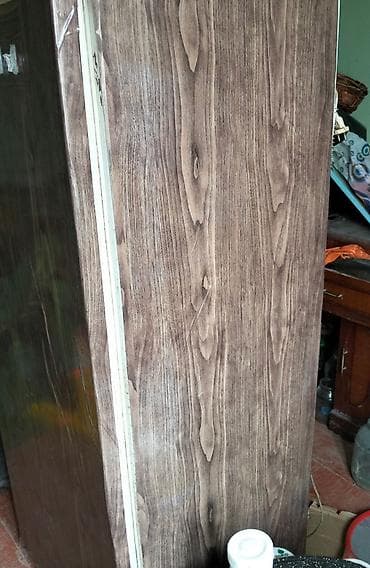 elektrik qizdirici: Retro tək kameralı soyuducu - Korpus: taxta teksturalı örtüklə dizayn — 3