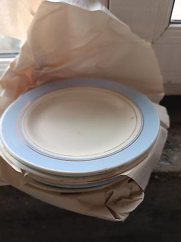 Boşqablar, rəng - Mavi, Keramika