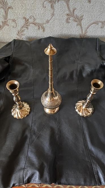 Подсвечники: Məhsul: Pirinçdən dekorativ dəst Latun əlvan metal Təsvir: - 3 — 6