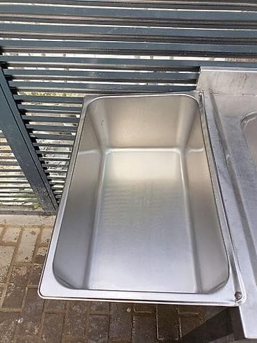 Duş şlanqları: İşlənmiş Kvadrat Mətbəx çanağı, Şkafsız, Paslanmaz polad, Ünvandan götürmə — 5