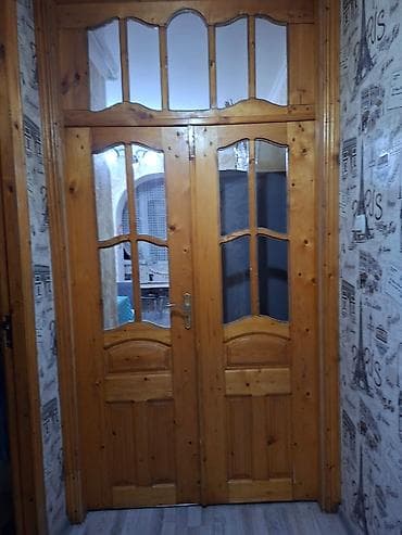 hamam kabinaları: Hamam tolet qapisi ve kuxna qapisidir - Material: təbii şam ağacı - — 1