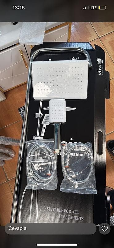 Duş sistemi dəsti – kvadrat yağış duş başlığı və əllə tutulan duş lalafo.az -da Duş sistemi dəsti – kvadrat yağış duş başlığı və əllə tutulan duş