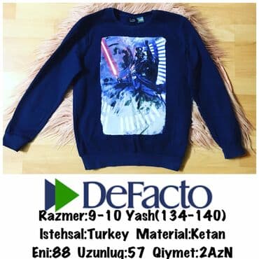 kətan köynəklər: Brend:Defacro Razmer:9-10 Yash(134-140) Istehsal:Turkey Material:Ketan — 1