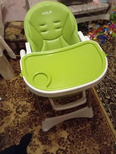 Uşaq geyimi və ayaqqabıları: Uşaq yemək stulu – IVOLIA brendi - Rəng: yaşıl oturacaq və yaşıl — 2