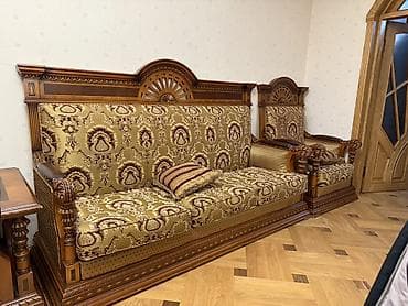 kitab masası: Klassik üslublu dəbdəbəli mebel dəsti 2 ədəd divan 4 ədəd kreslo, 1 — 3