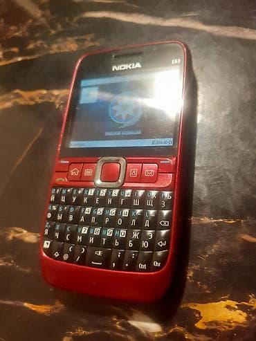 telefon telefon: Nokia E63, < 2 GB Memory Capacity, rəng - Qırmızı, Zəmanət, Düyməli — 4
