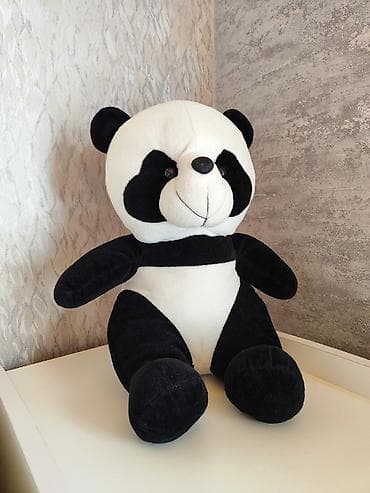 Uşaq üçün elektrik maşınları: Məhsul: Yumşaq oyuncaq – Panda ayısı - Rəng: klassik qarabaşqa — 1