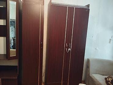 asm mebel: Qonaq otağı üçün modul mebel dəsti - Rəng: tünd qəhvəyi (ağ xətli — 2
