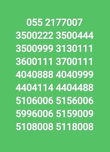 Nömrə: ( 055 ) ( 5118008 ), Yeni