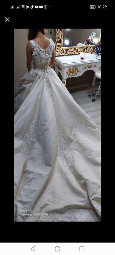 ziyafet geyimi per page 100: Gelinik satlır tecil ‼️🔴100 azn erazi bine defekdi yoxdı — 6