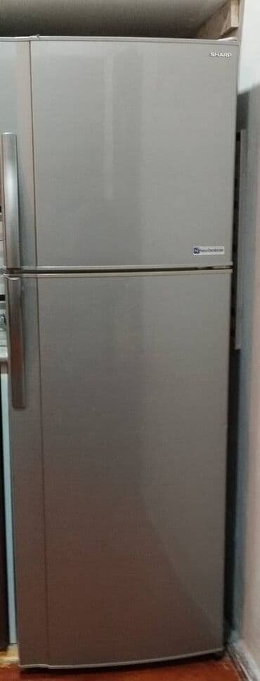 İşlənmiş 1 qapılı Sharp Soyuducu Satılır, rəng - Boz, Dispenserli