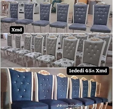 belleza mebel: Mətbəx üçün, Yeni, Qatlanmayan, rəng - Göy Stul — 1