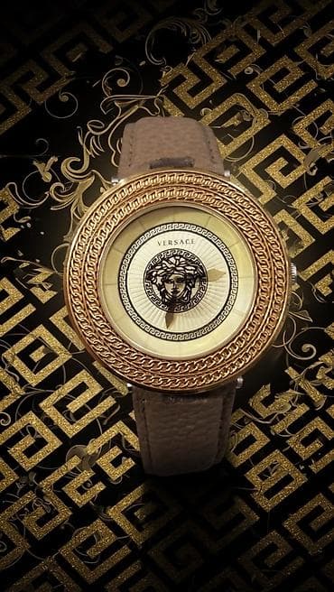 qizil 583: Qol saatı, Versace, rəng - Qızılı — 1