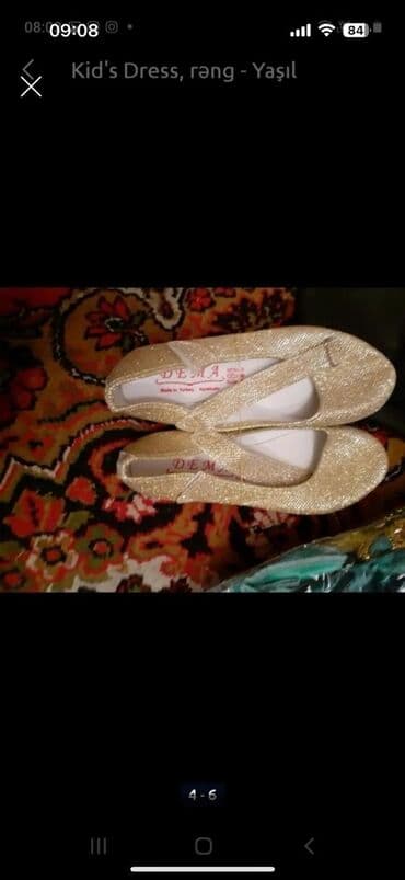 Qız uşağı üçün parıltılı baletka ayaqqabılar - Brend: DEMA (Made in