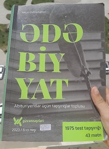 kitab şkafi: Teptezedir.cox az istifade edilib.4 azn.
Ədəbiyyat güvən test toplusu — 1