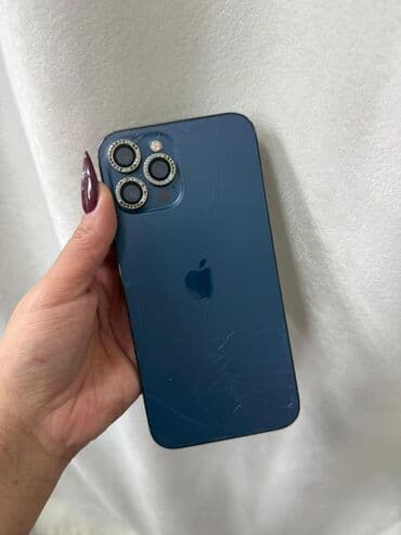 rəsmi not 12 pro: IPhone 12 Pro Max, Göy, Qırıq — 2