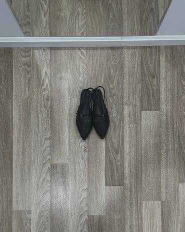 домашние женские тапочки балетки: Балетки, Размер: 37.5, цвет - Черный, Б/у — 1