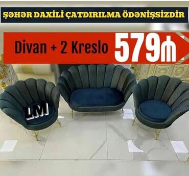 metbex kunc divanlari qiymetleri: 💥Papatya divan+2kreslo 💥 📲Elaqe 💶Qiymet 579azn 🚛Seherdaxili — 4