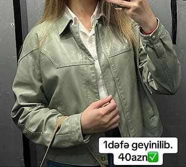 brend geyimler: Dəri kurtka, M — 1