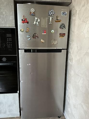 İşlənmiş 2 qapılı Samsung Soyuducu Satılır, rəng - Gümüşü, Təkərli