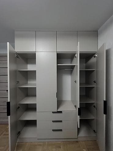 dehliz dolabi: 5 qapı, Siyirməli, Boz, Açılan, Düz dolab — 3