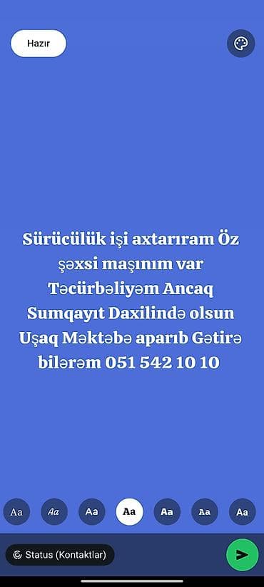 rent a car şəki: Minik avtomobili — 1