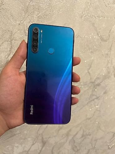 azersel nömreler: Redmi Note 8, 64 GB, rəng - Göy, Sensor, Barmaq izi, İki sim kartlı — 1