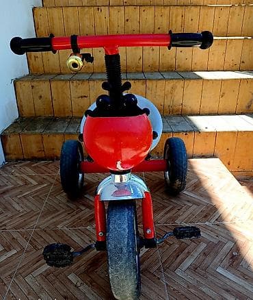 велосипед каталка: Uşaq üçtəkərli velosipedi – Sport modeli - Rəng: qırmızı-gümüş - — 2